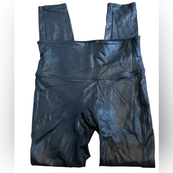 Spanx Faux Leather Leggings size M 2437 Black - Picture 3 of 7